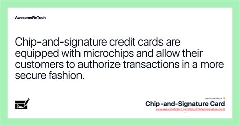 smart card microchip|chip and signature card.